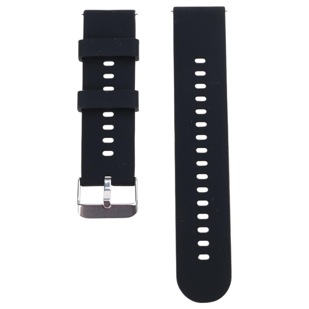 22/20mm Adjustable Sport Silicone Washable Replacement Strap Soft Wristband Bracelets Waterproof Washable Quick Release