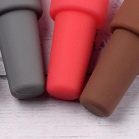 Yousheng 4Pcs Silicone Wine Stopper with Handle Leak-proof Food Grade Universal Beer Champagne Glass Bottle Sealer Sealing Cover Kitchen Supplies