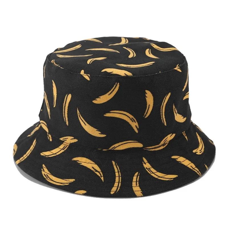 1 Stück Männer und Frauen Frische Frucht Fischerhut Banane Tropische Frucht Baumwolle Fischerhut Gorros Strand Reisehut