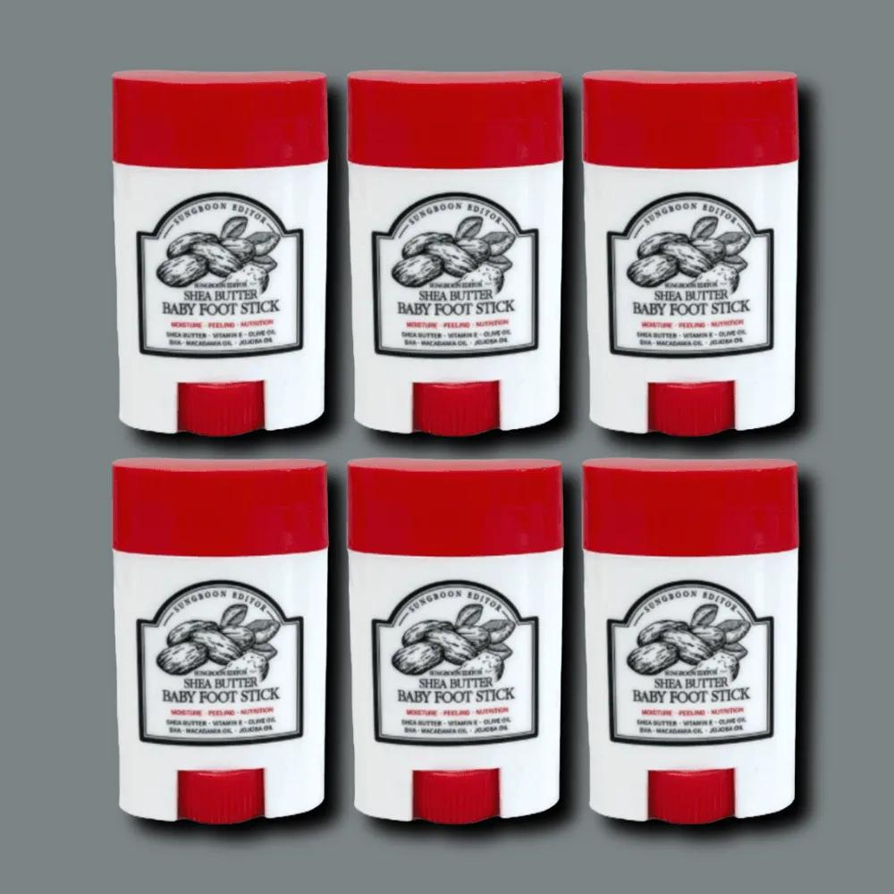 SUNGBOON EDITOR Shea Butter Baby Foot Stick Foot Care 20g 6 Pieces