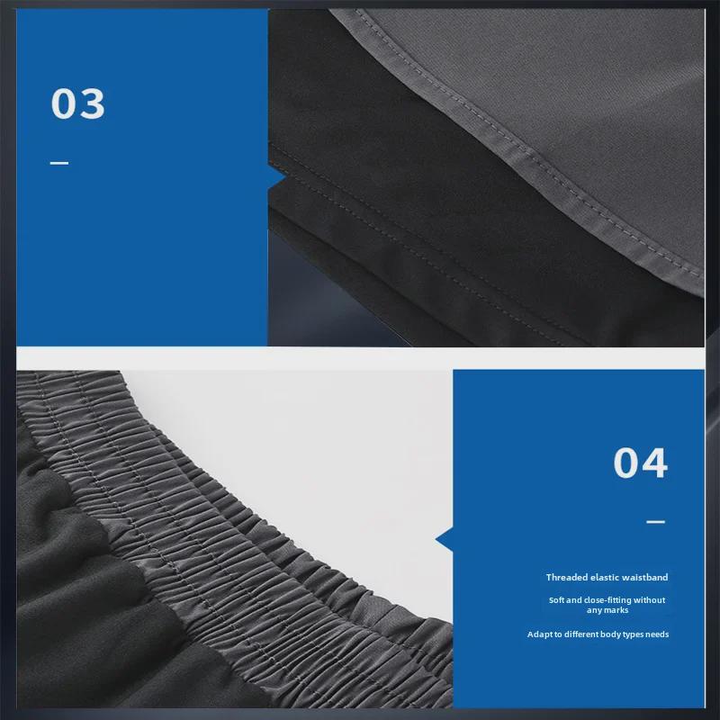 Pánská rychleschnoucí sportovní souprava: Venkovní běžecké fitness kalhoty a bezrukávová vesta na letní basketbalový trénink