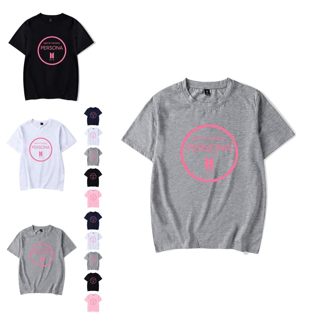 Map Of The Soul Persona BTS T-Shirt Unisex Casual Baumwollmischgewebe mit auffälligem Grafikdesign