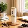Portable Mini Coffee Maker with Integrated Grinder - Perfect for Travel & Home Pour-over Coffee