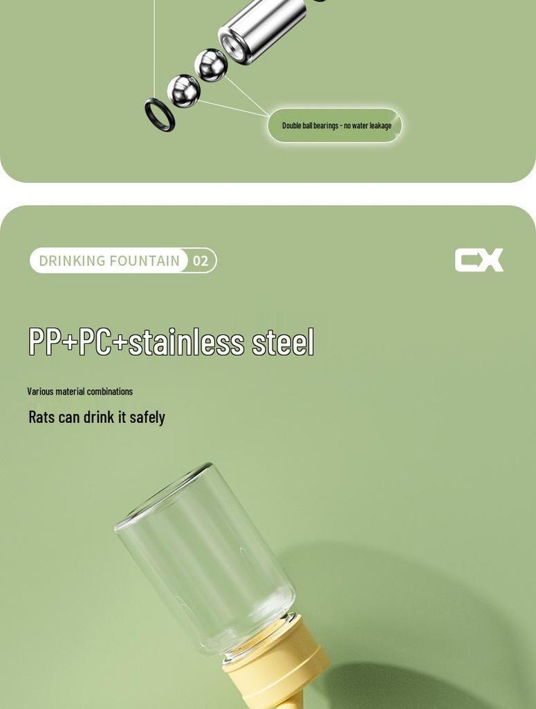 Small Pet Drinking Fountain: Hamster, Guinea Pig, Rabbit Water Feeder & Kettle
