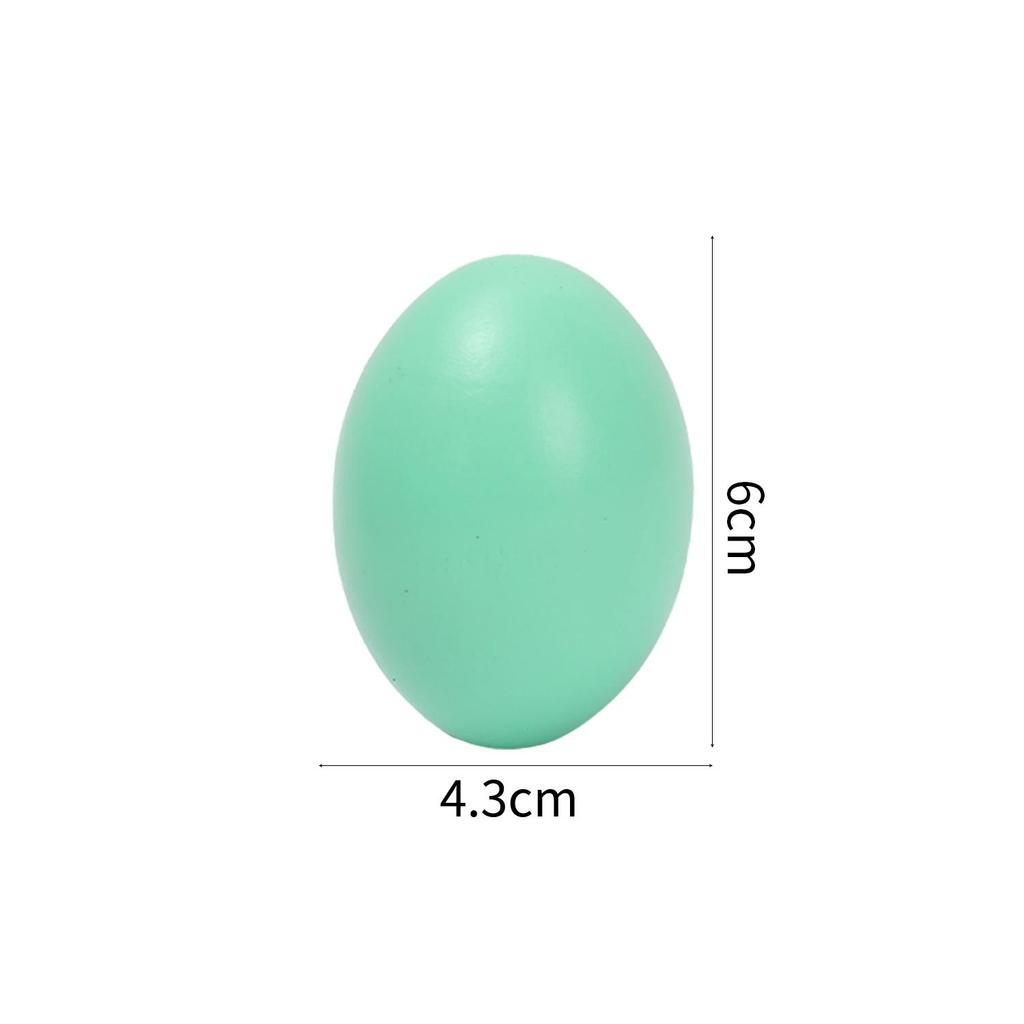 1/10x Wooden Simulation Egg DIY Creative Art Made Unfinished Painted Eggs Party Festival Decoration Children Educational Toys
