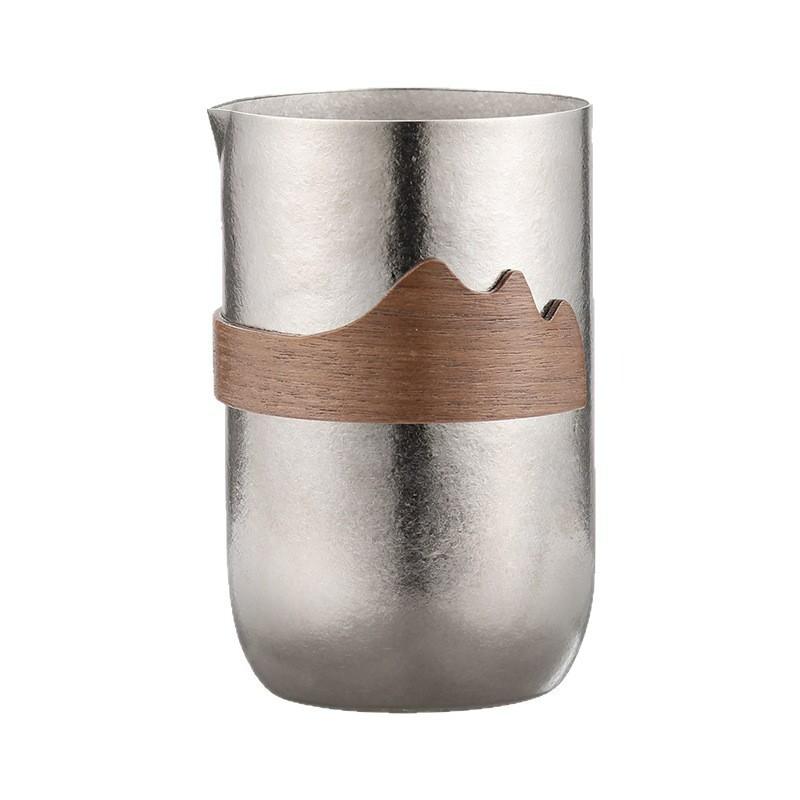 Pure Titanium Tea Set Portable Infuser Cup Gift Box Office Home Travel Minimalist Modern Design