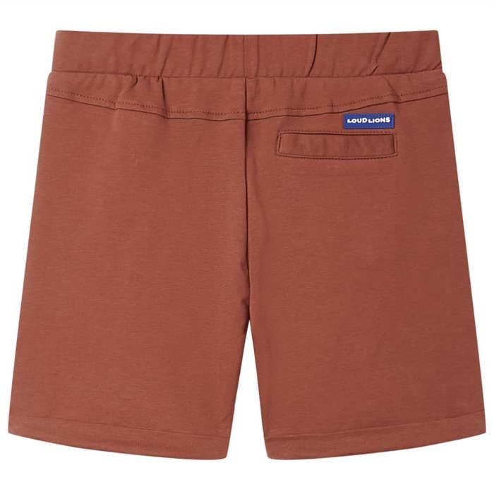 Short pour enfants avec cordon de serrage marron 92/104/116/128/140