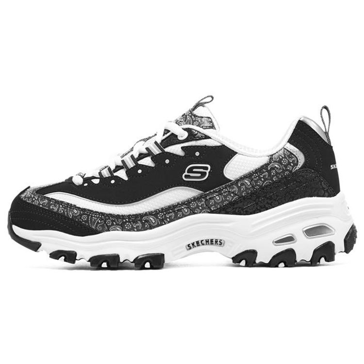 Skechers DLites Mesh Leather Comfortable Versatile Low-Top Dad Shoes Women sneakers 896135-BKW 38.5