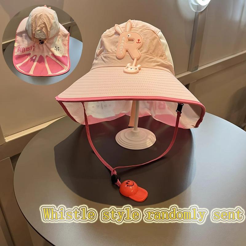 Kids Sun Hat Summer UV Protection Breathable Mesh Large Brim Outdoor Travel Hat Boys Girls Fisherman Beach Fisherman Hat