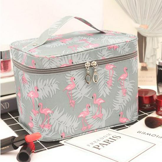 Korean Style Waterproof Toiletry Bag - Large Capacity, Simple and Elegant Women's Cosmetic Storage