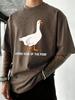Jorge King Of The Pond Print Washed T Shirt Men Summer Breathable Tops Cotton Vacation Streetwear Hip Hop Loose Tee Shirts