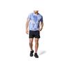Under Armour Tie-Dye Print Crew Neck T-Shirt Men Tops Light-Blue Purple 1382615-539