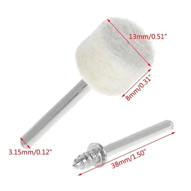 Buffing Wheel For Rotary Tool Polishing Pad +4pcs Mandrels