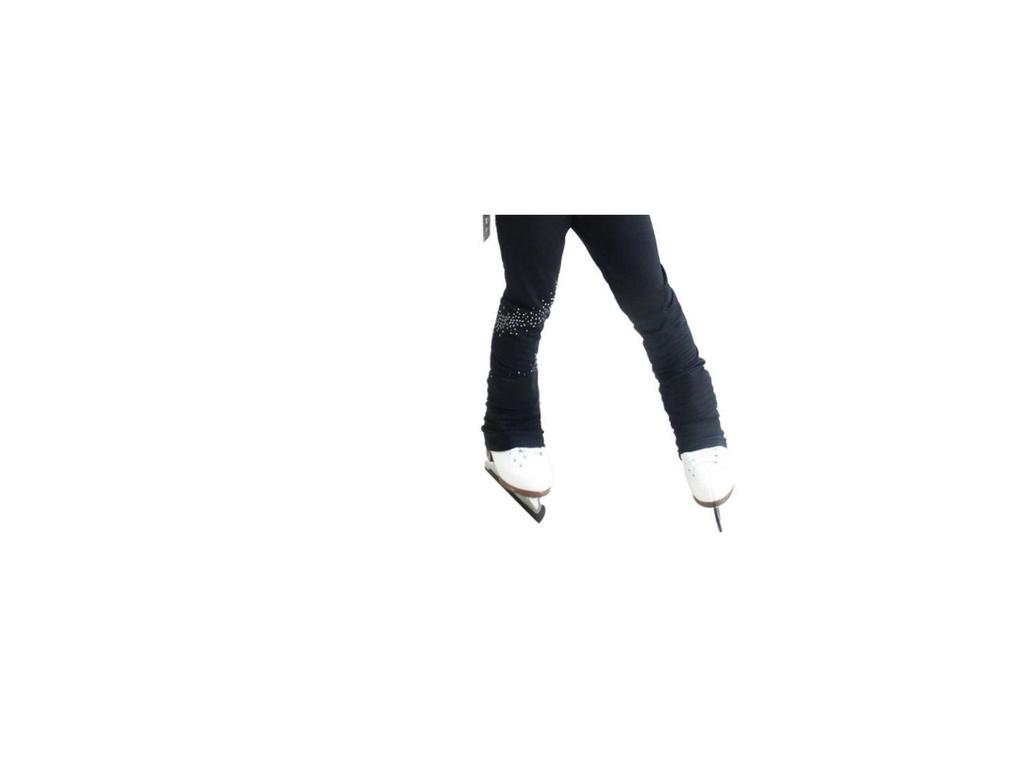LIUHUO Children's Figure Skating Suit: Fashionable Black Diamond-Accent Pants and Training Costume