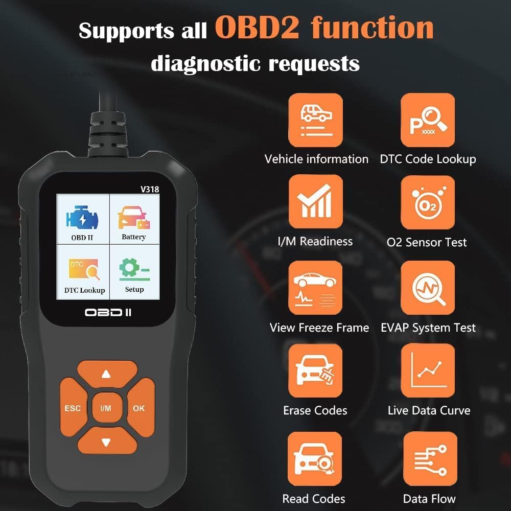 Car OBD2 Scanner Code Reader Engine Fault Code Reader Scanner CAN Diagnostic Scan Tool