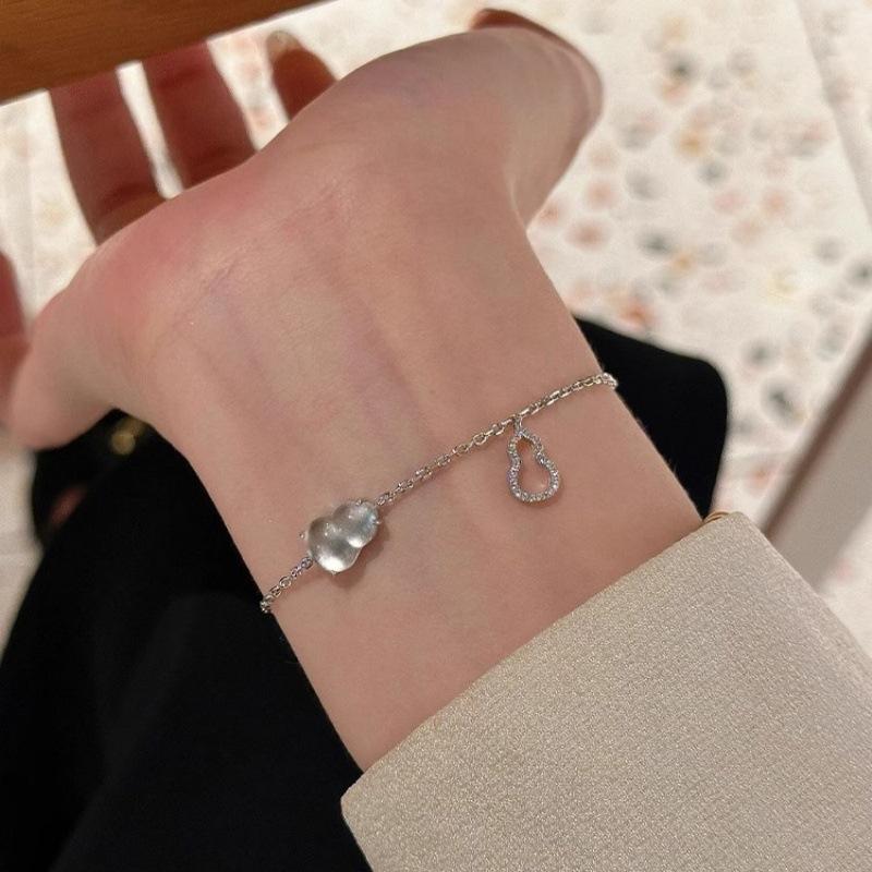 Jade Gourd Bracelet With Diamond Fulu National Style Gift Women S Niche Exquisite Jewelry
