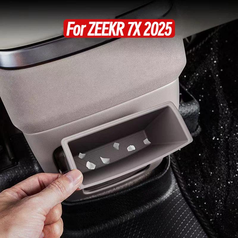For ZEEKR 7X 2025 Storage Box Armrest box, rear storage box, rear storage box, automotive interior modification accessories