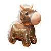 Stuffed Pretty Flashing Horse Plush Doll Colorful Sequined Pony Decor  Festival Decoration