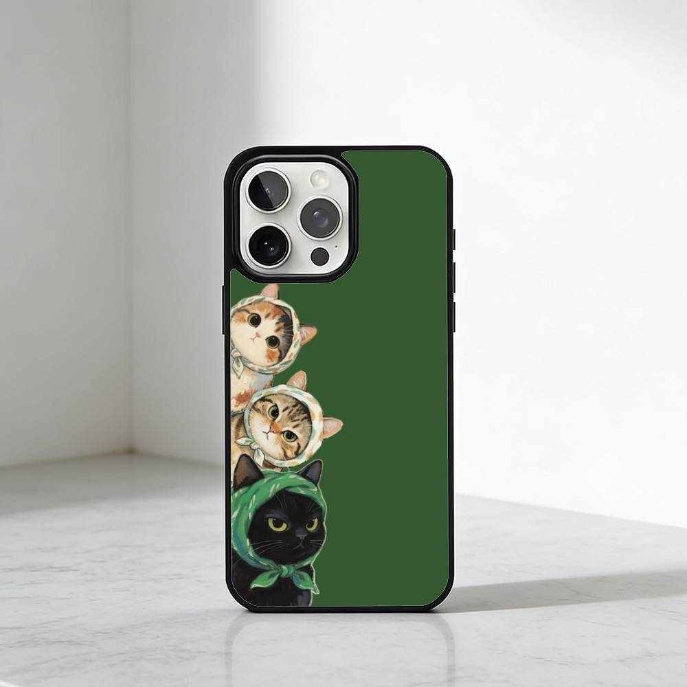 Cute Cat  Phone Case For iPhone17,16,15,14,13 Plus,Pro Max Magnetic For Magsafe Wireless Charging