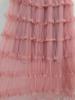 European & American Patchwork Lace Midi A-line Skirt - Sweet, Gentle Style for Women