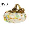 Pumpkin Ornament Mini Hand Blown Glass Ornament, Collectible Thanksgiving Halloween High-quality Faux Crystal Hanging Decoration for Fall, Harvest