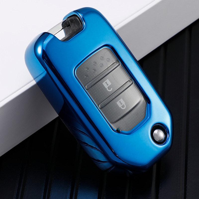 Honda Key Case for Civic XRV Accord 9.5th Gen, Vezel, Spirior - Folding Shell with Buckle