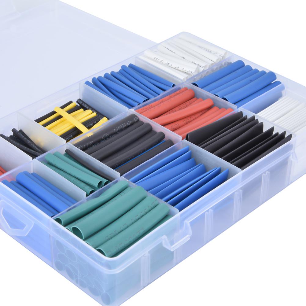 670-teiliges Polyolefin-Schrumpfschlauch-Set, wasserdicht, für Kabel