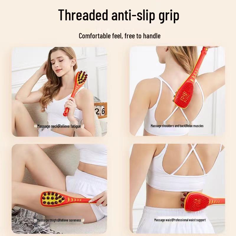 Thickened Silicone Massage Hammer for Shoulder, Neck & Back - Fitness Meridian Stick Patting Tool