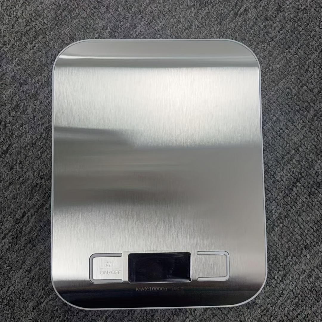 

2PCS 5kg/1g Kitchen Scale Coffee Electronic Scale Stainless Steel Surface LCD Backlit Multi Functional Precision Pastry Scale