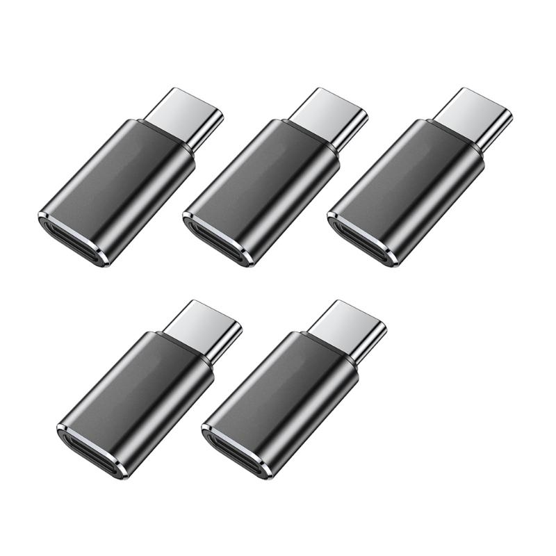 

Pack of 5 USB C Converter for Phone 15/16 Plus Pad Switches Fast Charging Data Sync Type C Adapter 1