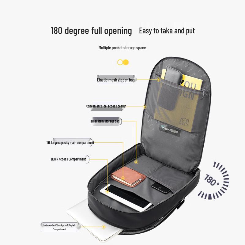 LEVEL8 Capsule Business Commuter 15.6-inch Laptop Backpack