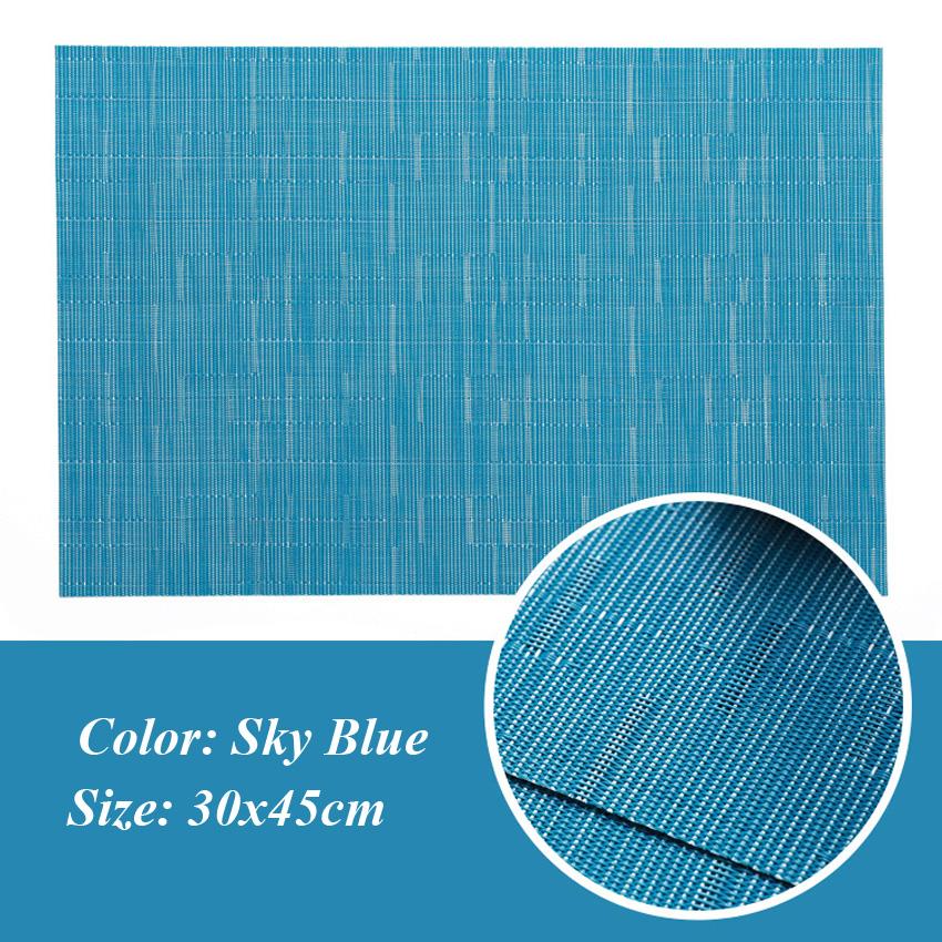 

2/4/6 шт. салфетки из ПВХ для обеденного стола, плетеные дисковые подставки под тарелки, подставки под миски, коврик для бара, кухни, журнального столика 6pcs-pack