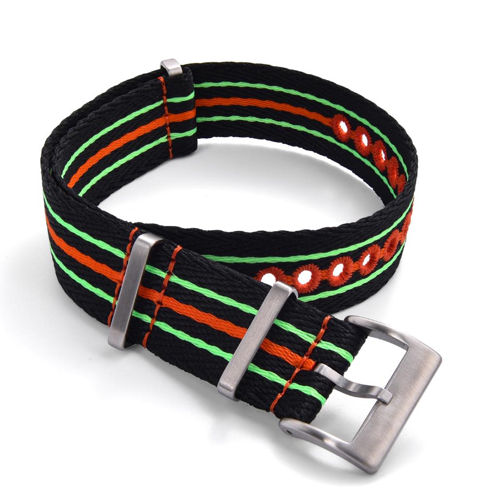 

Glow in The Dark Nylon Watch Band 20mm 22mm Premium Soft Replacement Strap for Men Women Black Blue Green Luminous Watchband 20mm