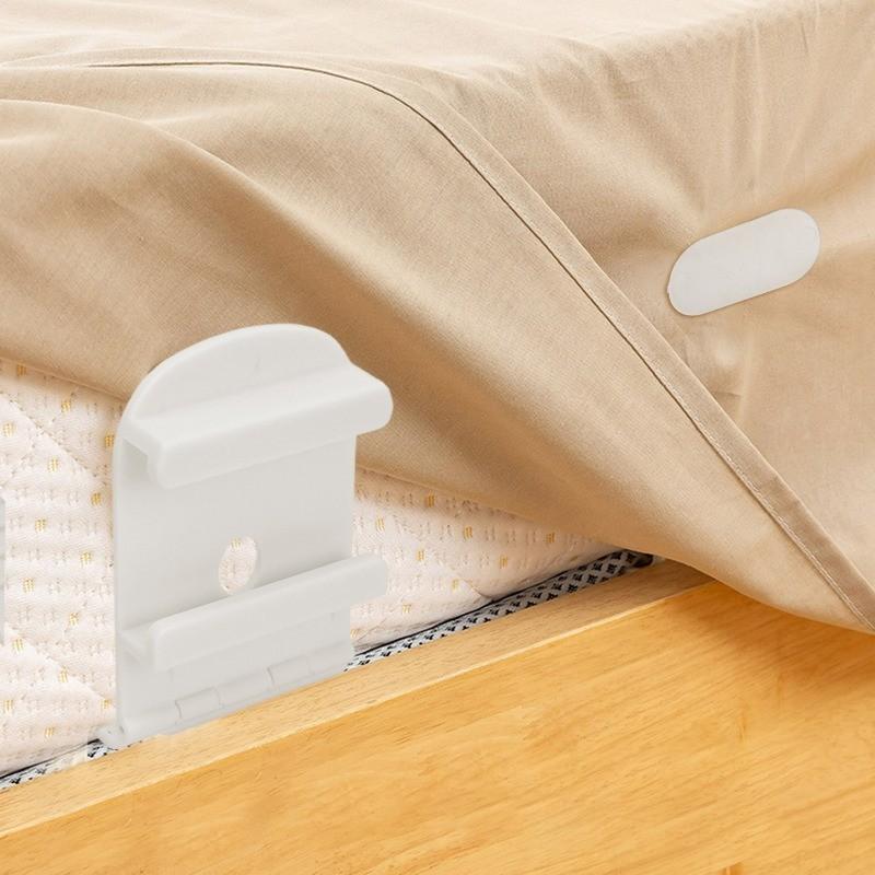 Portable Invisible Bed Sheet Holder Needle-free Anti-slip and Anti-running Sheet Mattress Buckle, Non-marking Bed Sheet Clips For Hotels Home