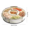 Divided Serving Tray Food Platter For Fruit Refrigerator Organizer Case Veggie Platter With Handle For Travel Party Picnic