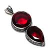 Red Garnet Gemstone Pendant 925 Sterling Silver- Handmade Design, Everyday Wear Jewelry, Unique Red Garnet Pendant Mother's Day Gifts