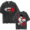 Washed Anime Hajime No Ippo Kamogawa Boxing Gym TShirt Makunouchi Takamura Fighting KGB Tshirt Oversized Cotton Summer TShirts