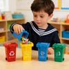 Trash Can Toy 4Pcs Mini Desk Garbage Sorting Recycling Bin Tiny Wastebasket for Kids Toddler Early education toys Birthday Gifts