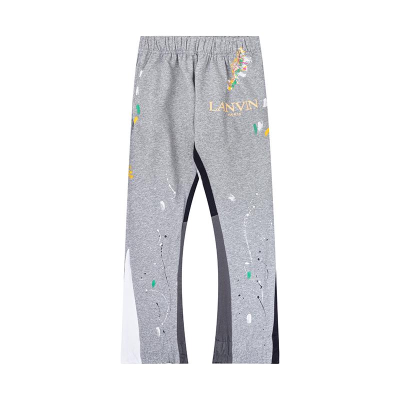 GALLERY DEPT Men's Classic Hand-Painted Splatter Graffiti Cotton Sweatpants