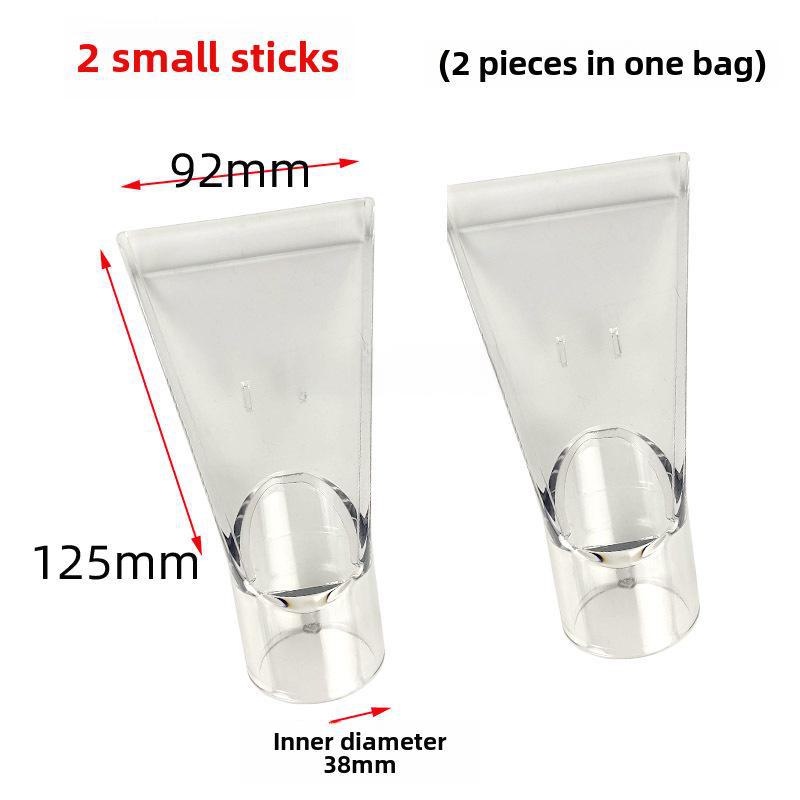 Jieba Vacuum Upholstery Scraper Nozzle - Transparent, Triangular, for Sofa and Fabric Cleaning