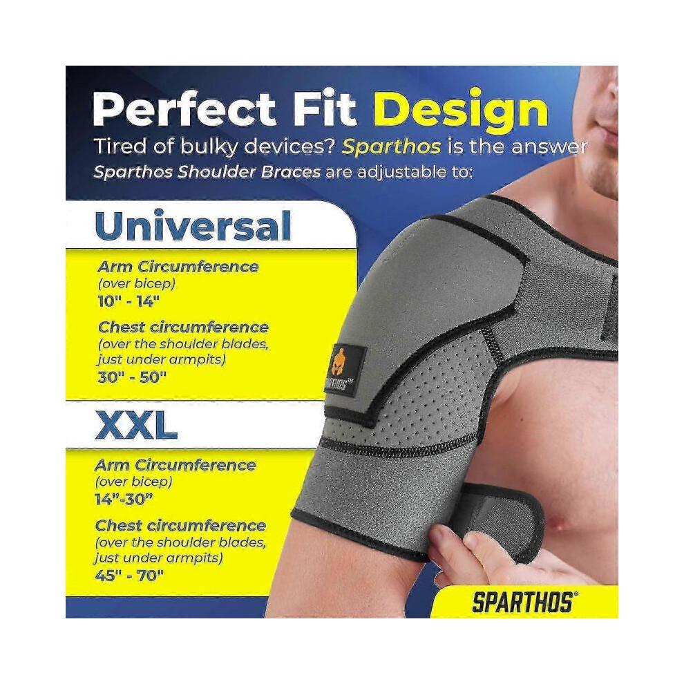 Schulterstütze - Stütz- und Kompressionsmanschette für Riss der Rotatorenmanschette, Schmerzlinderung im AC-Gelenk - Arm-Immobilisierungsband, Tasche für Kühlpack, Stabilisierungsgurt,-