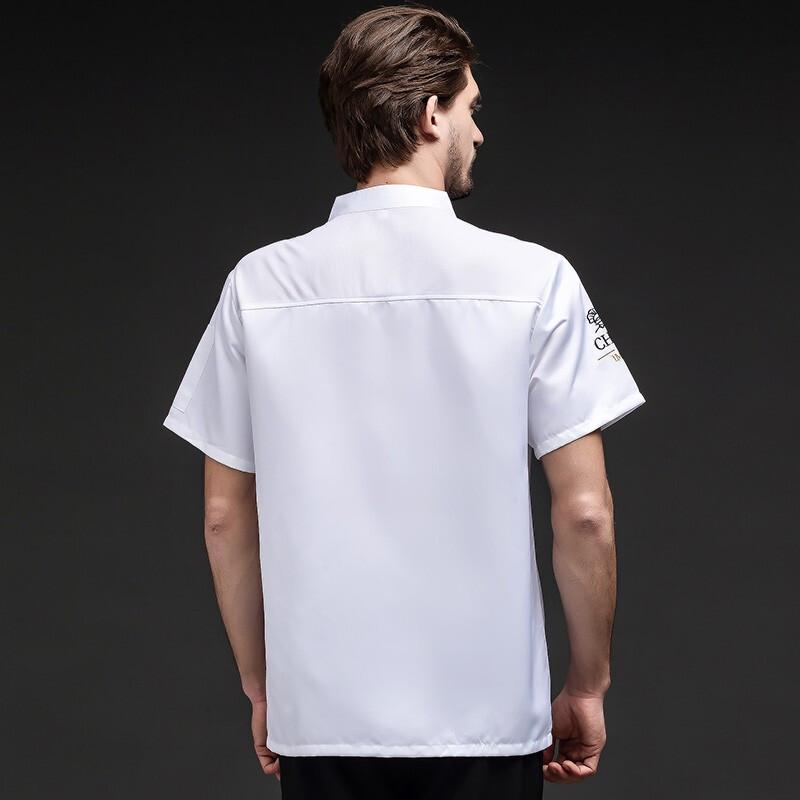 Unisex Summer Breathable Short-Sleeve Chef Jacket