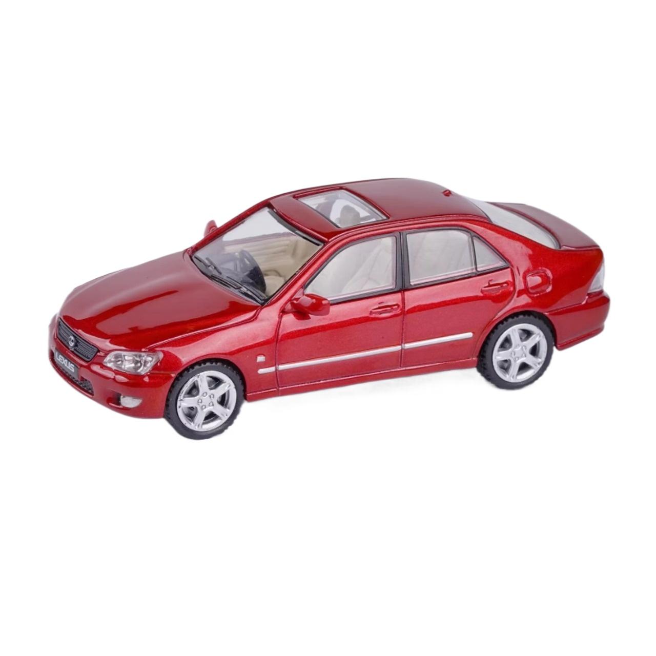 

Миниатюрная модель седана Lexus IS300 JKM 1/64 1/64:64 Премиум игрушечных машинок Транспортное средство Свободные колеса литой цинковый сплав металлическая коллекция Подарочный мальчик красный