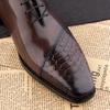 Men Fashion Handmade Dress Shoes Luxury Leather Oxford Shoes Daily Wear Men's Business Casual Office Shoes Coffee Black