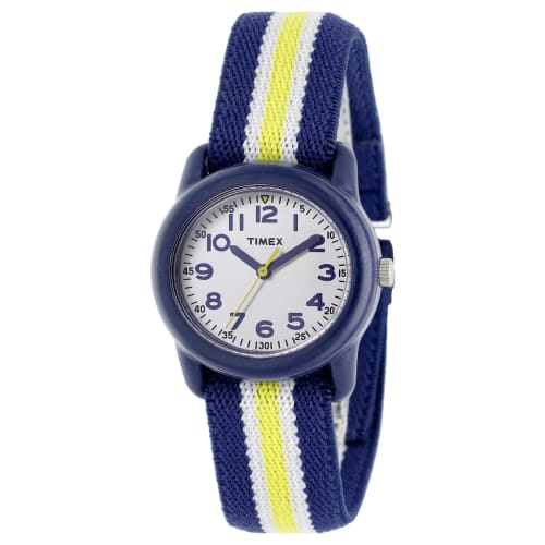 

TIMEX Kids Watch, ANALOGUE TW7C05800, Quartz Movement, 3 ATM Water Resistant, Mineral Glass, White Dial, Resin
