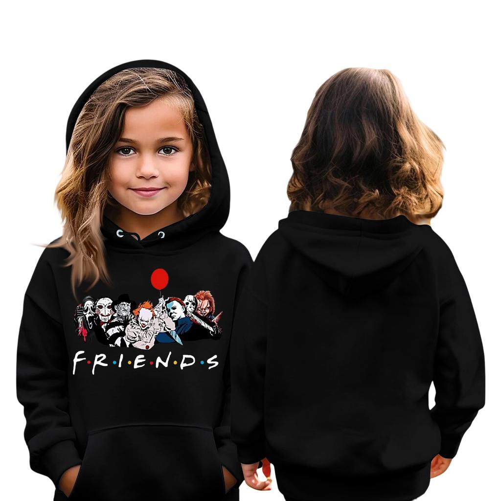 Hanorac de copii cu mânecă lungă, ușor, casual, cu glugă, larg, confortabil, hanorac de copii