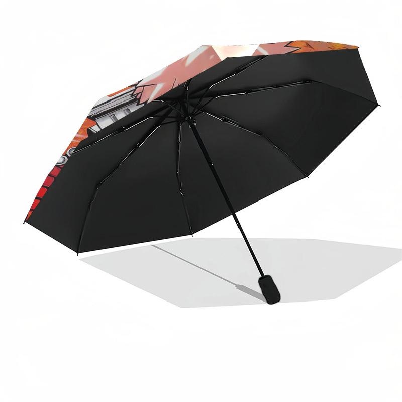 1pc Anime Character Automatic Opening Folding Umbrella with 8-Bone Iron Frame, Portable for Fans, Travelers, Everyday Use, Festival Gift.Y016