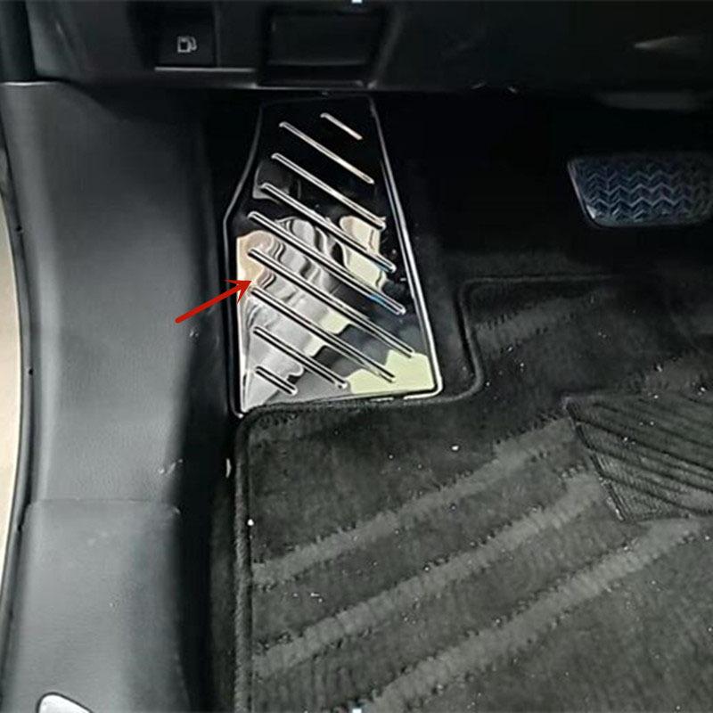 Metal Trim Foot Rest Pedal Treadle Footboard Cover for Toyota Venza Harrier XU80 Car Styling Interior Accessories