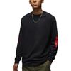 Rare Air Series Bequemes Hautfreundliches Rundhals-Pullover Langarm-T-Shirt Herren-Tops Schwarz Pfefferrot IB3135-010