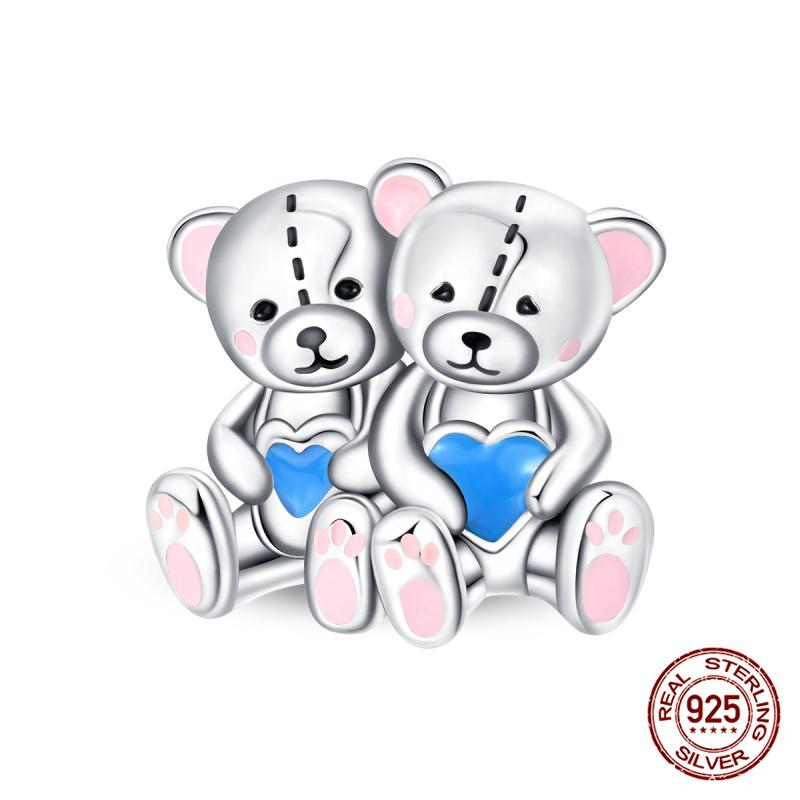 New 100% Copper Love Hug Charms Suitable Fororiginal Bracelet Women Diy Jewelry Making Mother'S Day Gift